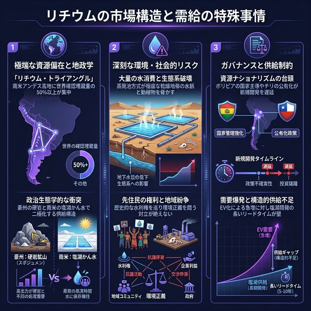 リチウムの市場構造イメージ