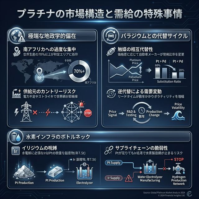 プラチナの市場構造イメージ